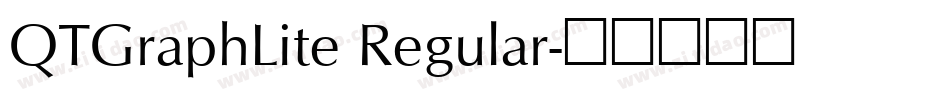 QTGraphLite Regular字体转换